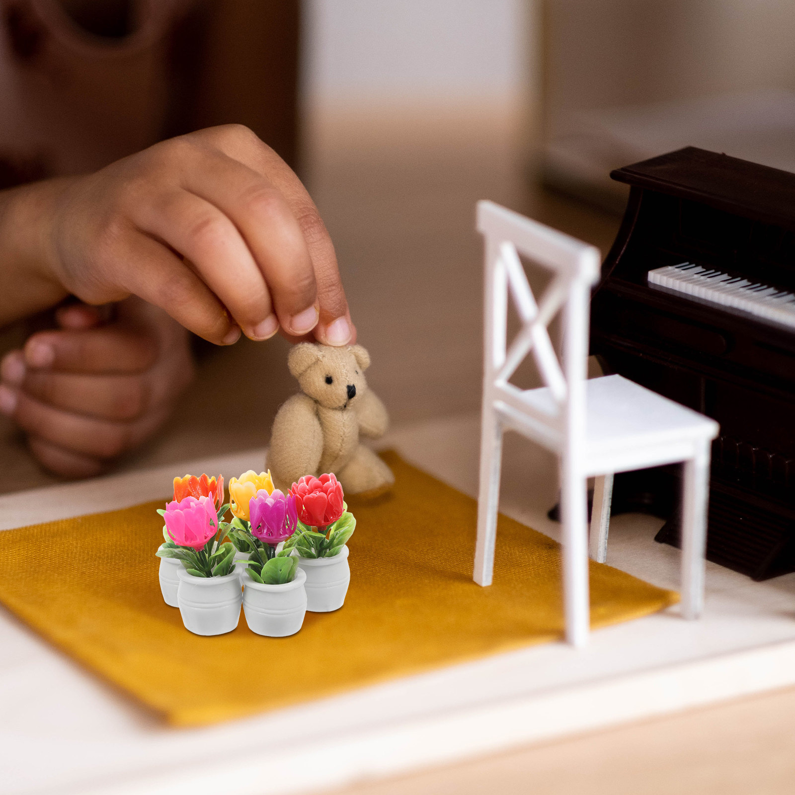 Plant Pot - 5 шт. искусственных суккулентов в стиле