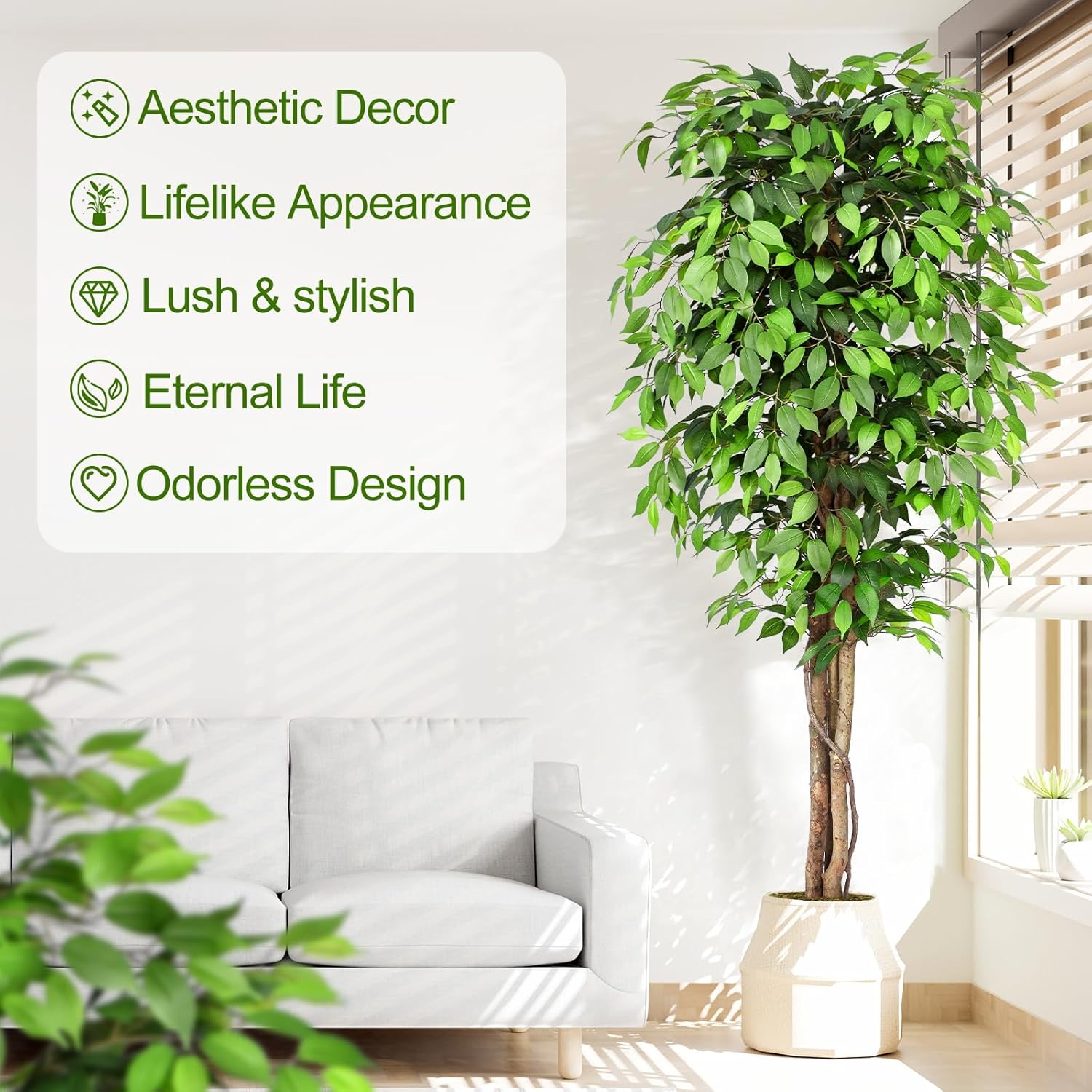Искусственное дерево фикус с р – обзор и цена Fiddle Leaf Fig