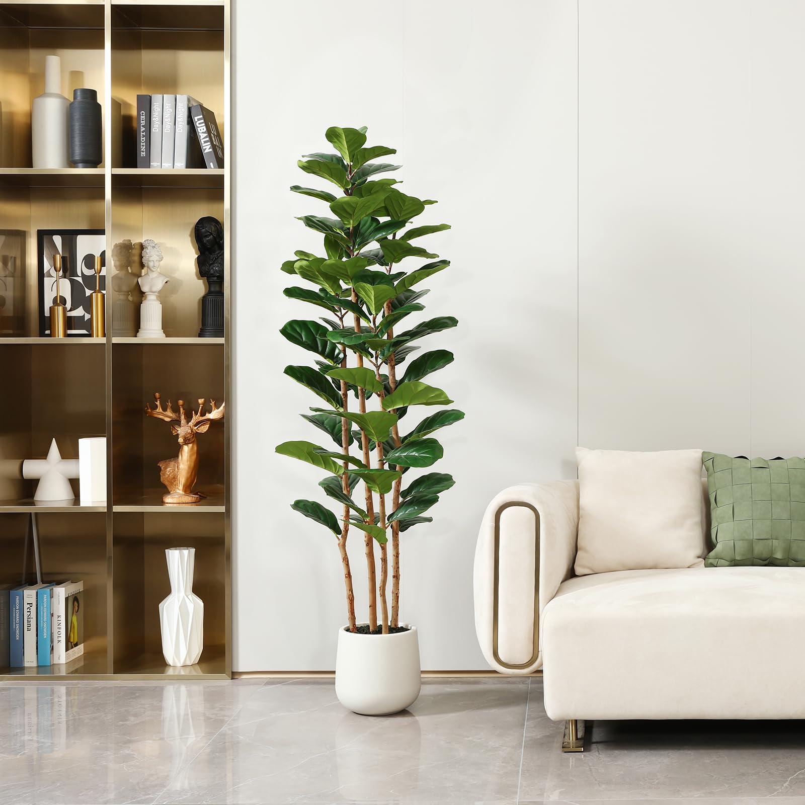 Искусственное дерево фикуса с  – обзор и цена Fiddle Leaf Fig